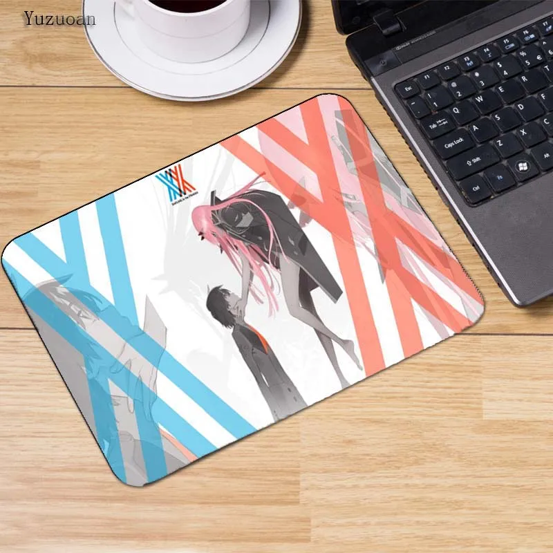 Yuzuoan Zero Two Darling in the FranXX маленький игровой коврик для мыши из аниме компьютерный