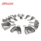 Бесплатная доставка, 10 шт.компл., стоматологический отпечаток, поднос для зубов из нержавеющей стали, поднос для зубных инструментов, стоматологические инструменты