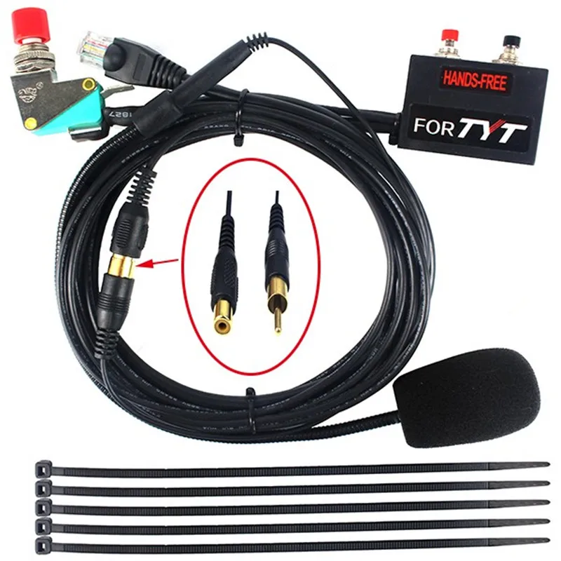 Новый 8 Pin Hands free микрофон для SMP 908 /TYT TH 9000D автомобильный двухстороннее радио Hf