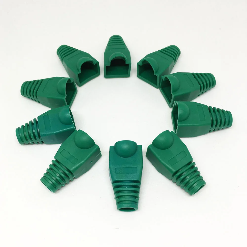 10 шт. CAT5E CAT6 RJ45 Разъемы Ethernet сетевой кабель снятие натяжения гнездо сапоги