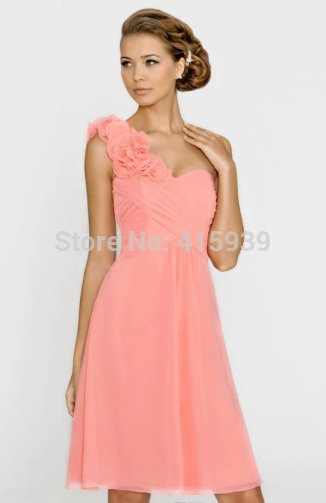 Beachy Bridesmaid Dresses Stores Vintage Affordable Bridesmaids Ivory Uk Adult Sweetheart Built-In Bra One Shoulde 2015 Discount | Свадьбы и