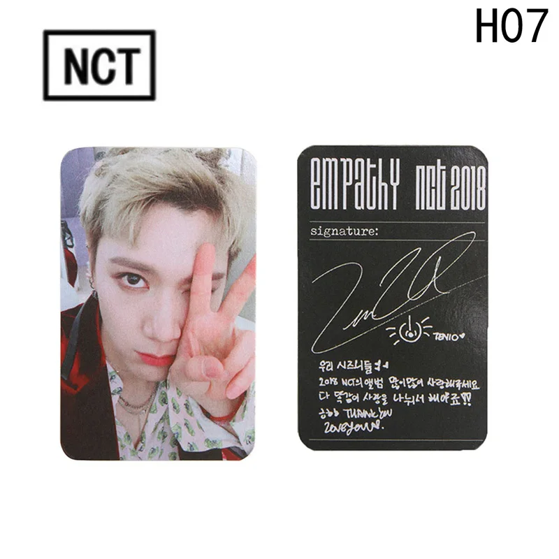 Новое поступление K pop NCT U 127 карт многоцветная версия 2018 бумажная Фотокарточка