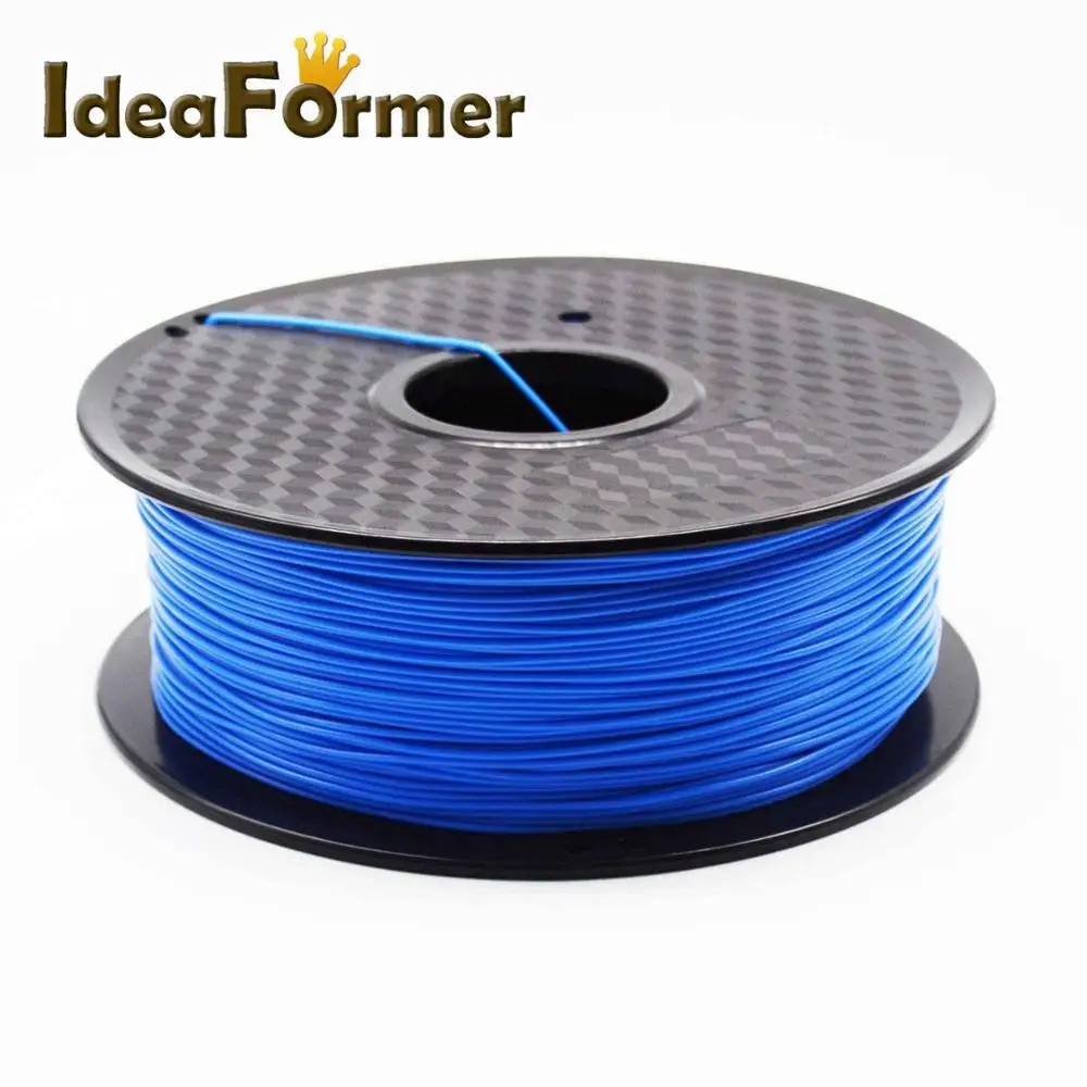 Blue 1 шт. 1 кг PLA нити 1,75 мм полилактные расходные материалы для принтера рулон пластиковый материал 3D аксессуары - Цвет: Blue