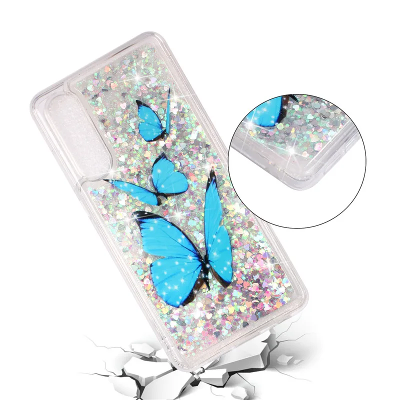 FLYKYLIN чехол с единорогом для Huawei P30 Pro чехлы P20 Lite на блестящий динамический жидкий