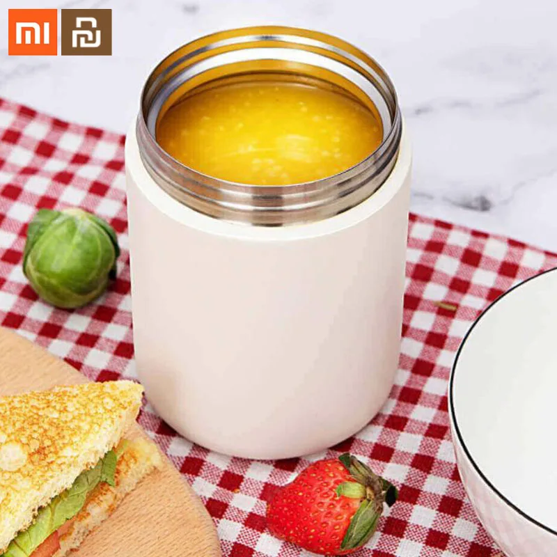 Xiaomi Mijia Youpin Beaker 6 часов изоляции холодильного риса изоляции Танк еда контейнер Multi-function горшок миниатюрный 550 мл