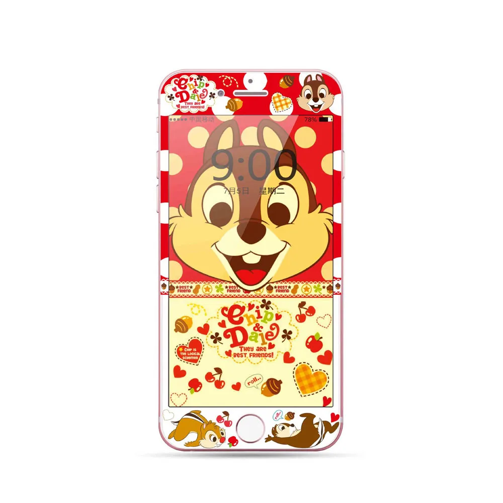 Протектор экрана из закаленного стекла принцессы для iPhone 6S 6 Plus 7 8 Plus 3D изогнутая кромка полное покрытие Антидетонационная мультяшная пленка DI24 - Цвет: 13