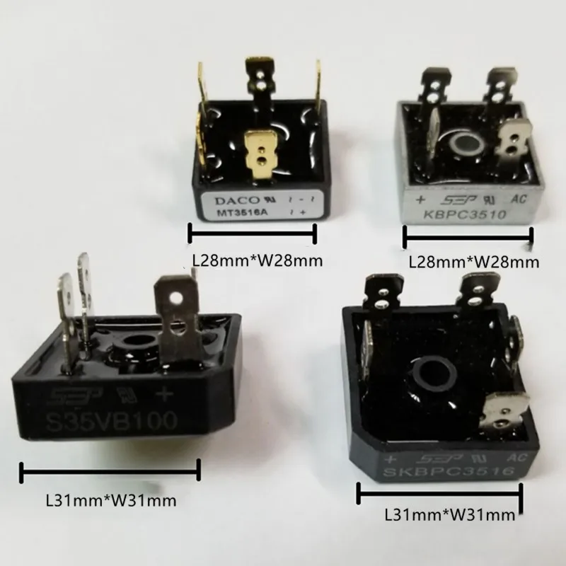 2 шт. S50VB100 S35VB100 S25VB100 S15VB100 KBPC5010 KBPC3510 SKBP3516 SKBPC5016|Двигатель переменного тока AC| |