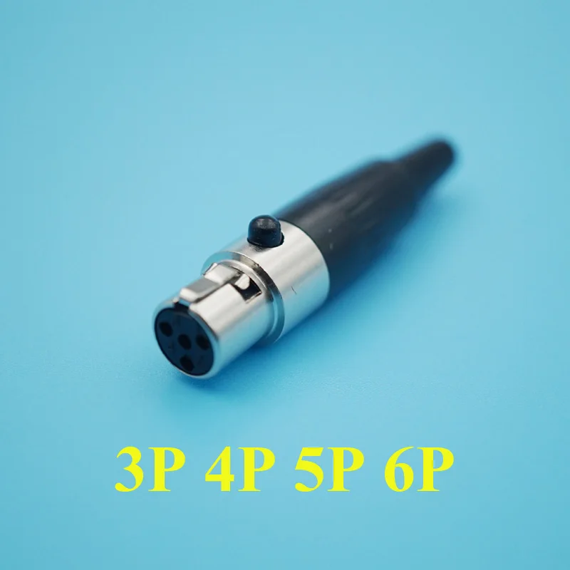 Мини коннектор XLR 3 4 5 6 Pin с гнездом 100 шт.|4 pin female connector|4 femaleconnector |