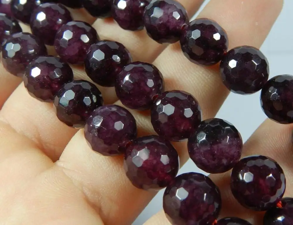 8 мм гранаты драгоценные камни граненые круглые бусины 15 &quotStrand # @|loose beads|bead