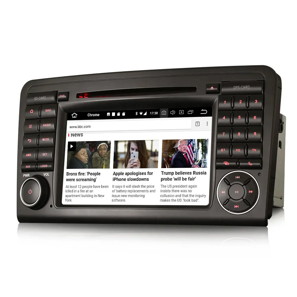Erisin ES3961L авто 7 'ƈ Din Android 8 1 Автомобильный DVD плеер для Mercedes ML/GL Class W164 X164 gps