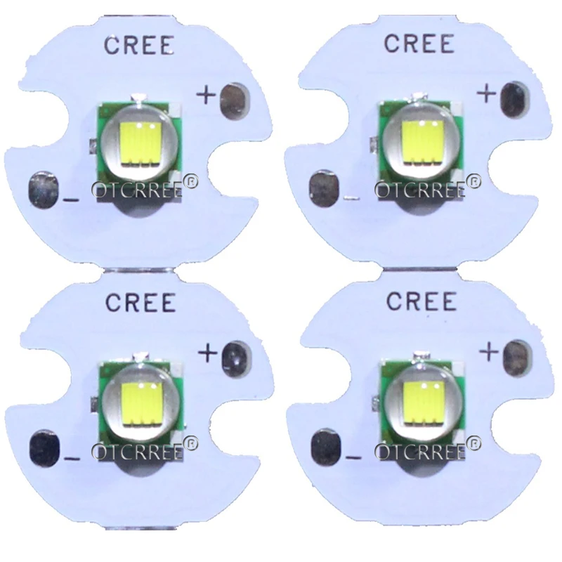 50 100 шт. CREE XML XM L T6 LED U2 10 Вт белый светодиод высокой мощности с 12 мм 14 16 20 PCB для