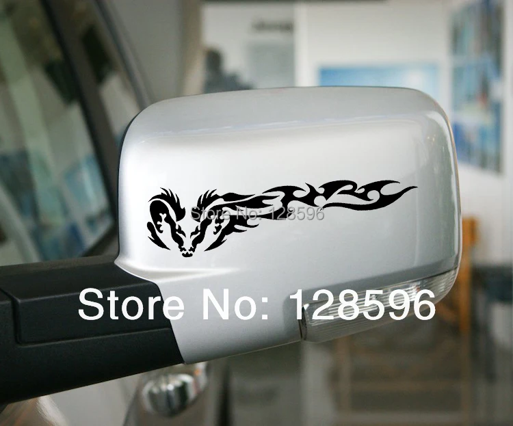 Новинка! 2 шт. этнический Дракон крыло автомобиля наклейка наклейки идеально