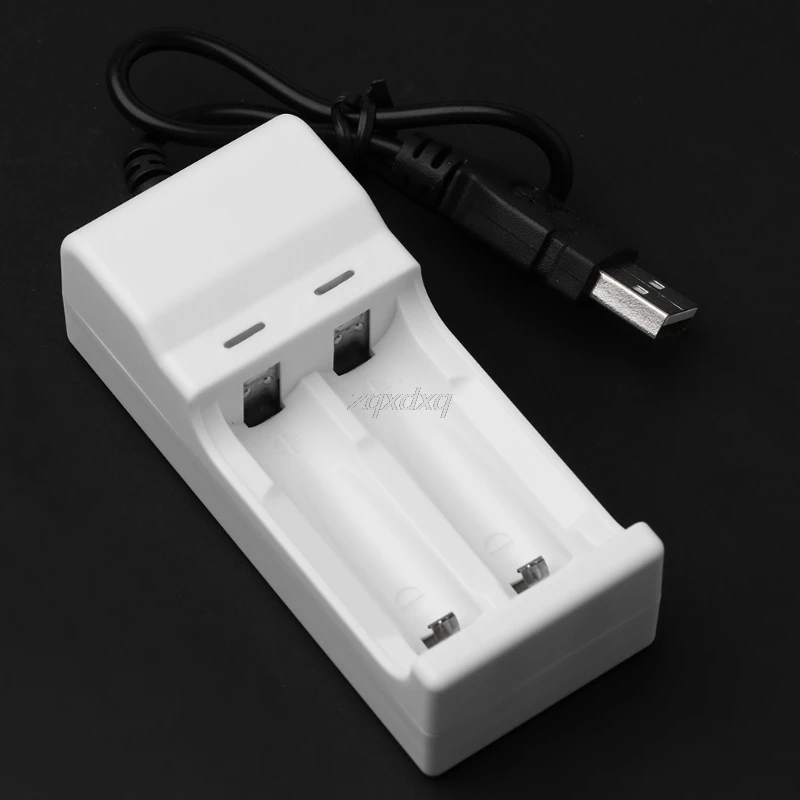 Интеллектуальное 2 слота 1 В USB зарядное устройство для перезаряжаемые NiMH NiCd AA AAA
