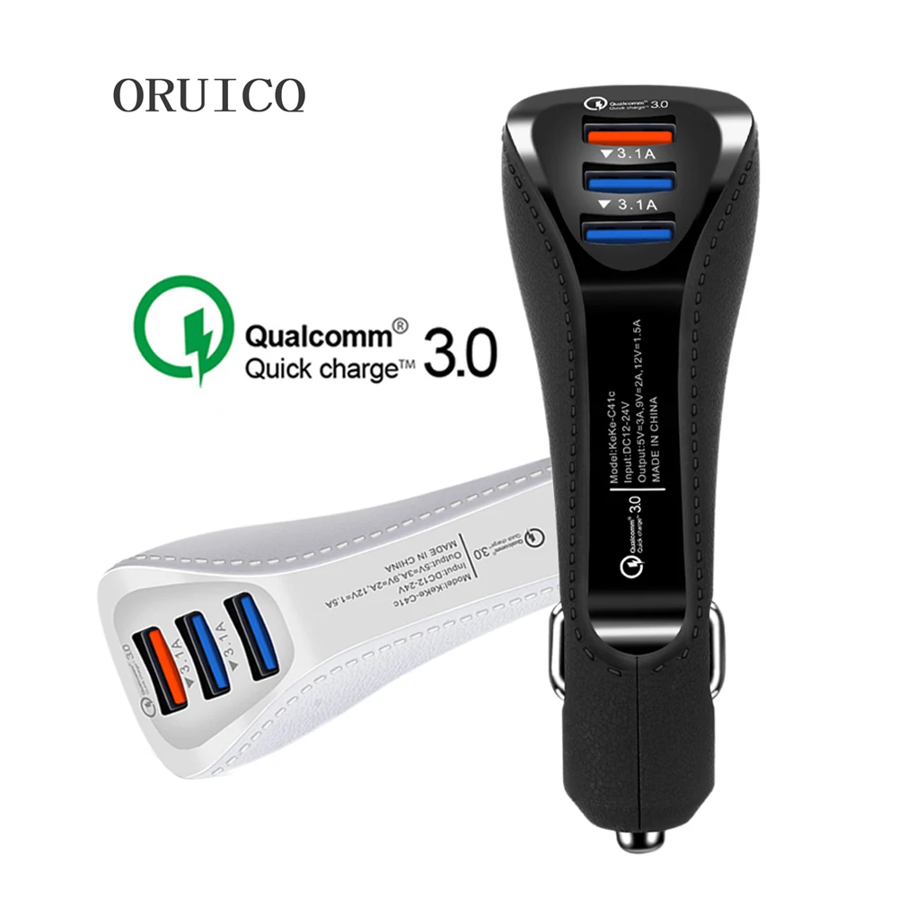 QC Quick Charge 3 0 Fast автомобильный адаптер авто мобильный телефон Зарядное устройство