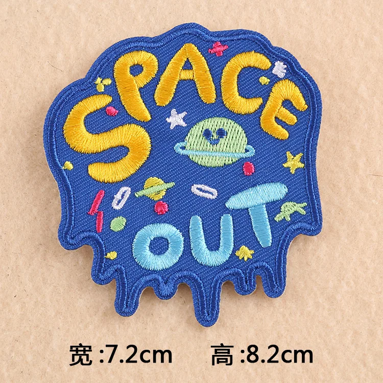 1 шт. мультяшная вышивка термоклейкие нашивки Значки для сделай сам аппликация