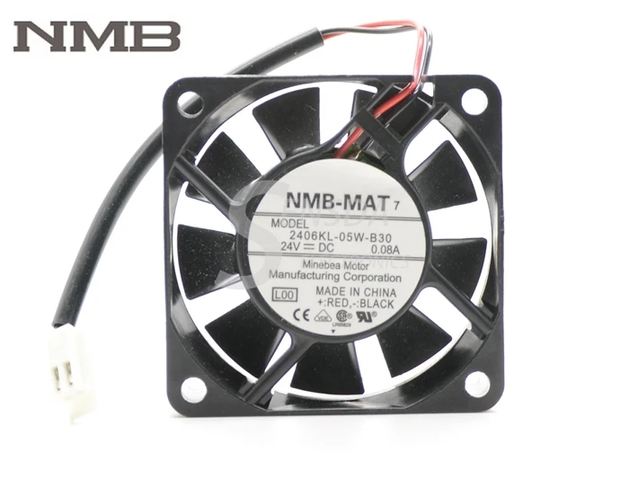 Оригинальный Для NMB 2406KL 05W B30 60X60X15 мм 6015 60 6 см DC 24V 0.08A тихий вентилятор охлаждения