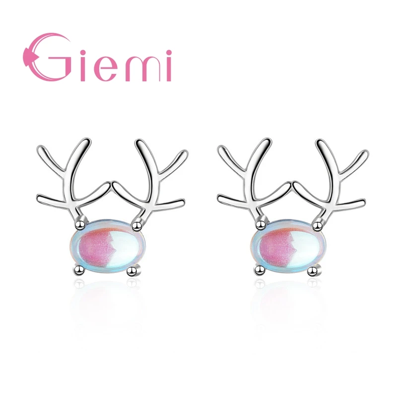 

Благородные модные дизайнерские серьги-гвоздики в форме рога для девочек, Женские Лучшие подарки из стерлингового серебра 925 пробы, высокок...