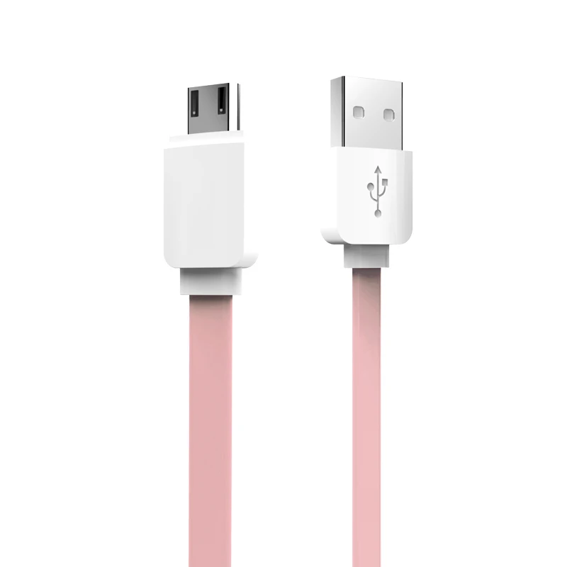 Pink Плоский USB кабель для iPhone, GUSGU кабель для мобильного телефона для iPhone 2.1A зарядный usb-кабель для iPhone iPad кабель для зарядного устройства - Цвет: Pink