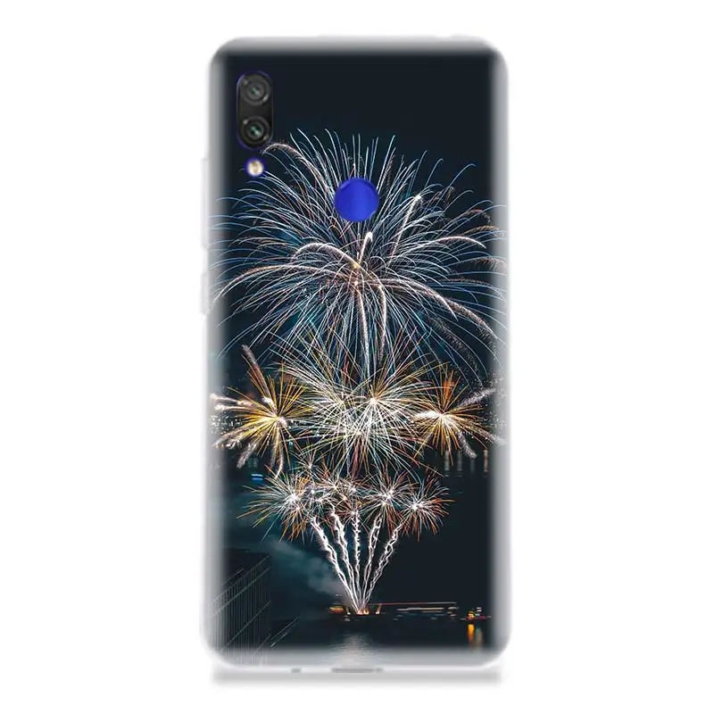 Фейерверк уникальный чехол для телефона Xiao mi Red S2 Y3 Y2 Note 7 фотоаппаратов