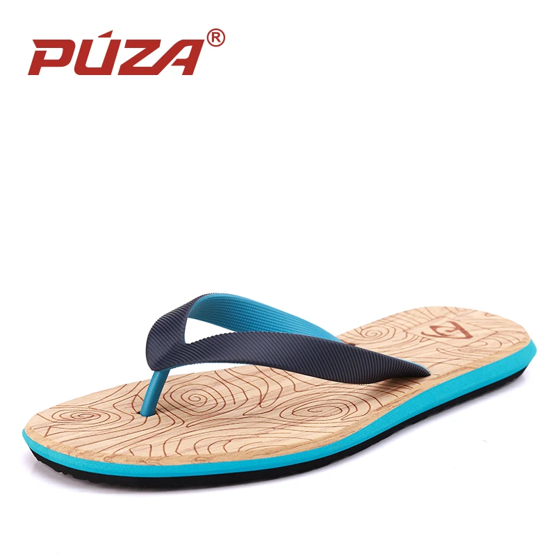 Puza/мужские пляжные сандалии Вьетнамки летняя нескользящая обувь для дома и улицы