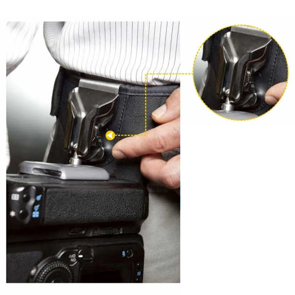 Ремень на пояс для камеры держатель с двойной пряжкой вешалка кобура Canon Nikon Pentax