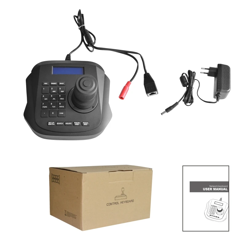 4D Network PTZ Joystick Keyboard Controller For Hight Speed Dome PTZ IP Camera to achieve a unified LAN ONVIF control device