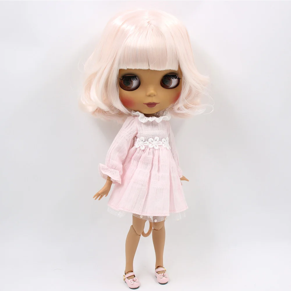 C doll clothes shoes ICY Nude Blyth изготовленная на заказ кукла № BL2352/136 бледно-розовые волосы 1/6 bjd, pullip, licca, jerryberry - Цвет: C doll clothes shoes