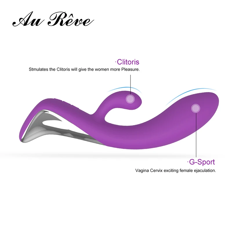 Au Reve Кролик Вибратор массажер для влагалища G Spot Стимулятор клитора Мощный