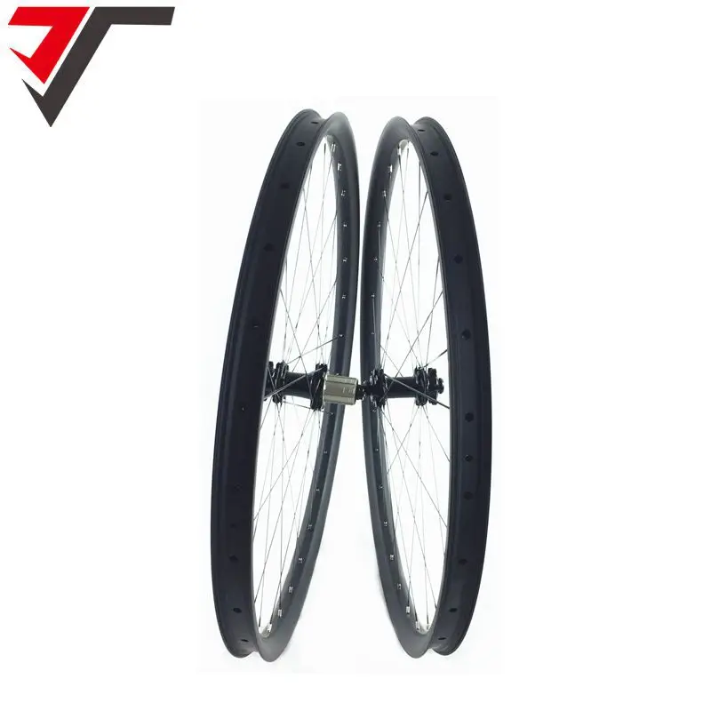 TRIPS 29er MTB Углеродные колеса powerway M42 прямой Тяговый бескамерный набор колес для горного велосипеда 30 мм hookless thru axle 29 Углеродные колеса