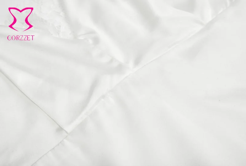 Женское ночное платье летнее из белого кружева и атласа на тонких бретелях с V-образным вырезом и открытой спиной, сексуальное нижнее белье для сна в виде "бебидолл", ночная рубашка, ночная сорочка, ночная одежда.