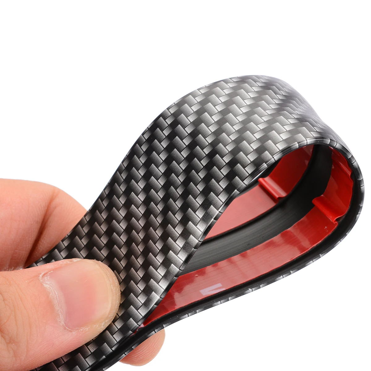 

300cm Carbon Fiber Rubber Styling Door Sill Protector Bumper Strip DIY Door Sill Protector For Toyota For BMW Accessories