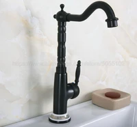 bathroom basin sink faucet oil rubbed bronze single handle kitchen tap faucet mixer hot and cold water tap znf654