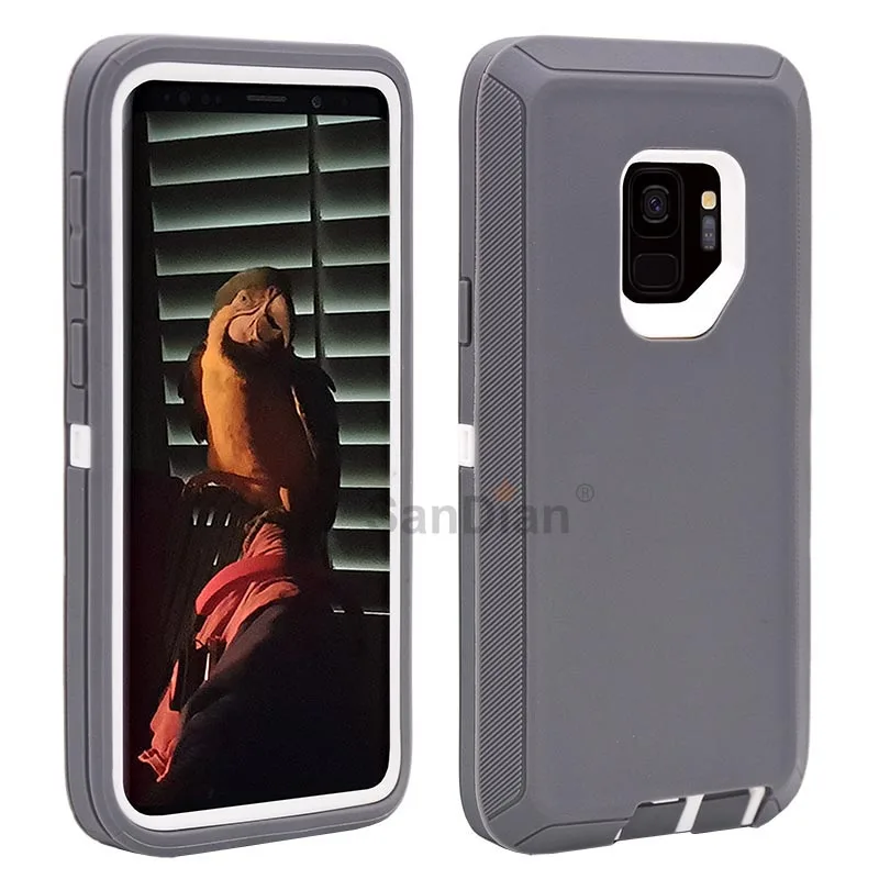 

Hybrid Armor Shockproof Rugged PC and TPU Combo Protective Cover Case For Samsung S21 S20 S10 Note 20 Note10 S9 S9 Plus S7 Edge