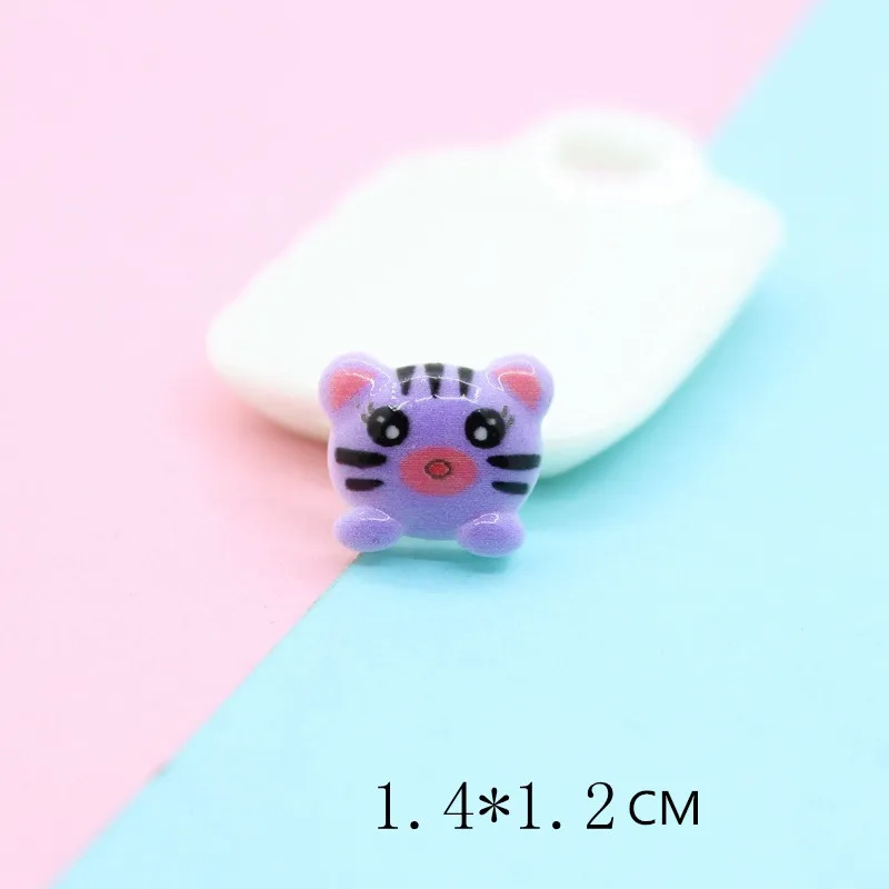 Cute cat 10 шт./партия мультфильм Flatback Смола Кабошон инопланетянин Единорог Скрапбукинг Ремесло DIY украшения Декор телефона волосы лук аксессуары - Цвет: Cute cat