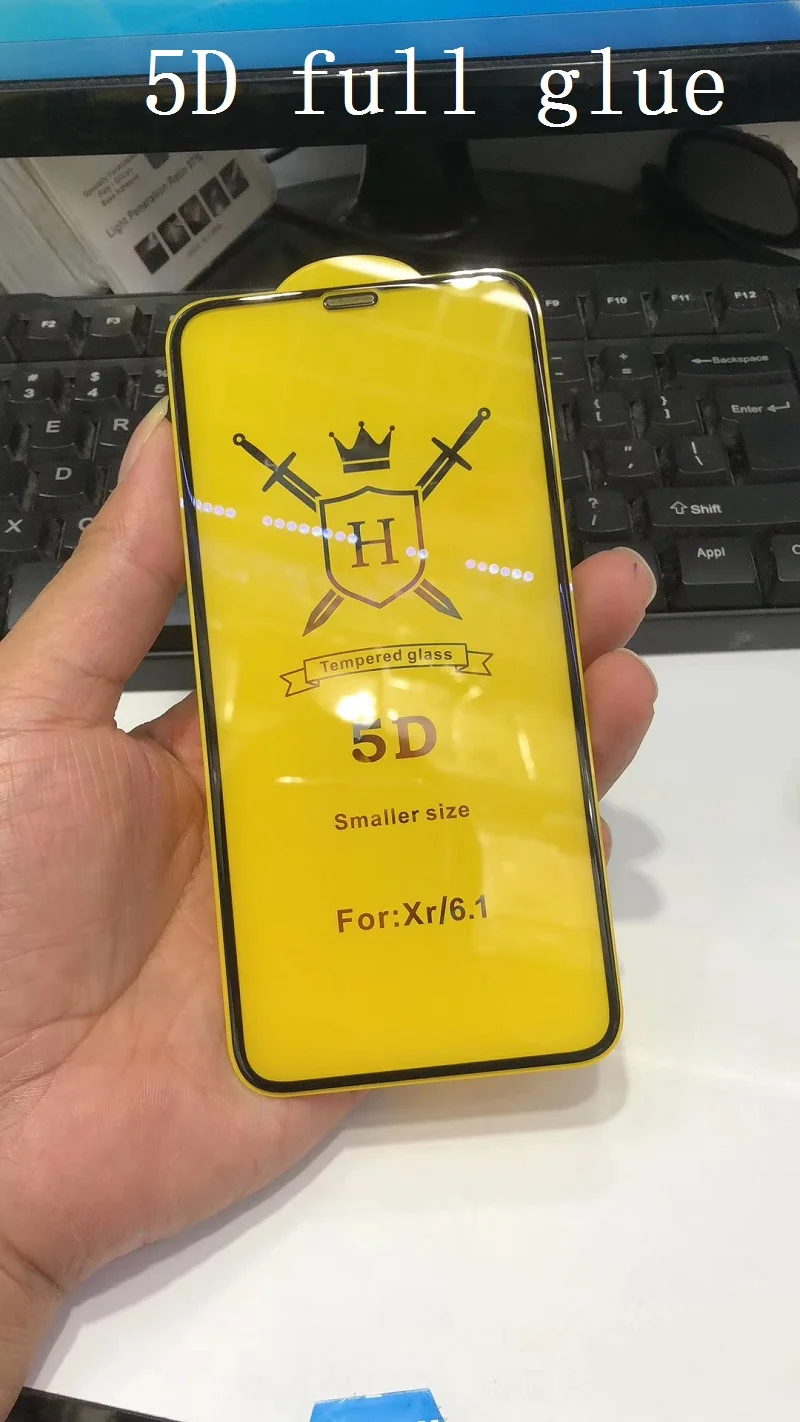 5D изогнутая для iPhone XR xs max полностью клейкая Гелевая пленка X 8 7 6s plus стеклянная
