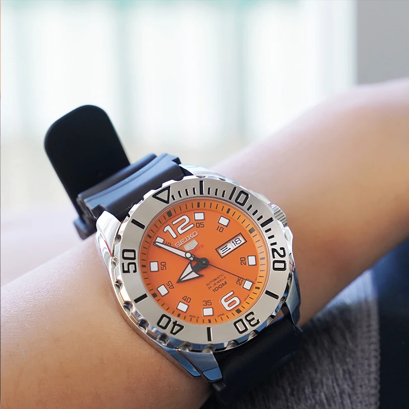 100% Оригинальные SEIKO 5 автоматические часы из нержавеющей стали 100 м Дайвинг Спорт