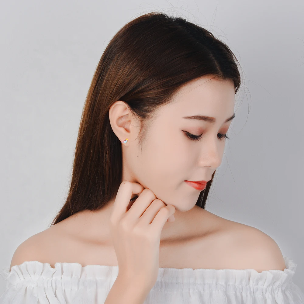 Женские модные корейские Драгоценности ModaOne цвет синий желтая птица