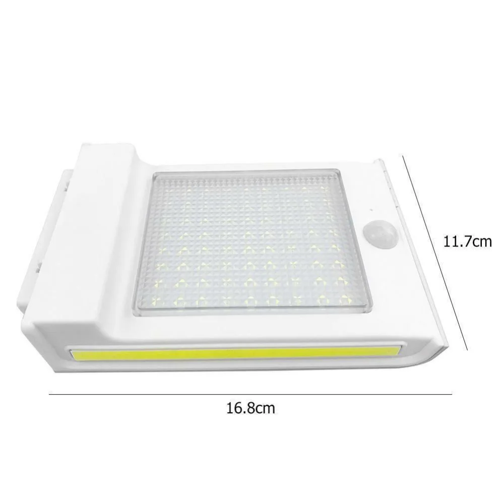 72LED 34COB водонепроницаемый 500лм солнечный датчик движения лампа сад безопасности