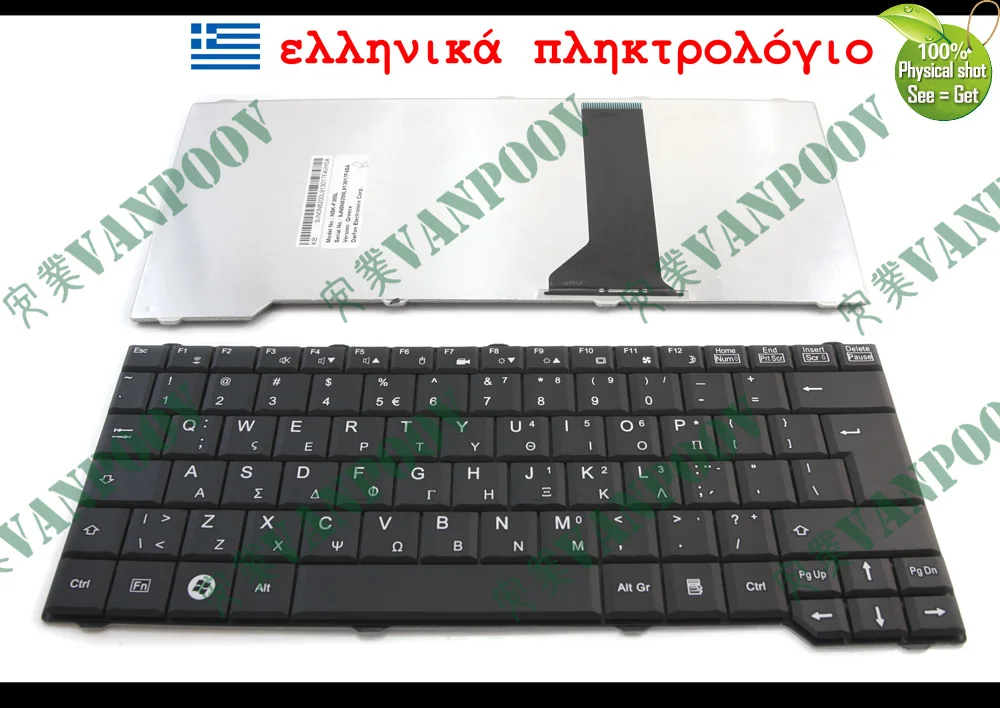 Новая клавиатура для ноутбука Fujitsu Amilo Pa3515 Pa3553 Sa3650 Esprimo Mobile V6505 V6545 Black греческий, Греция GK
