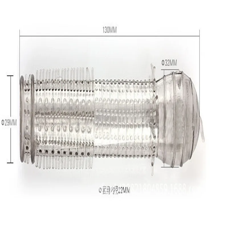Шипованные презервативы Resuable Extender время задержки кольцо рукав для пениса набор