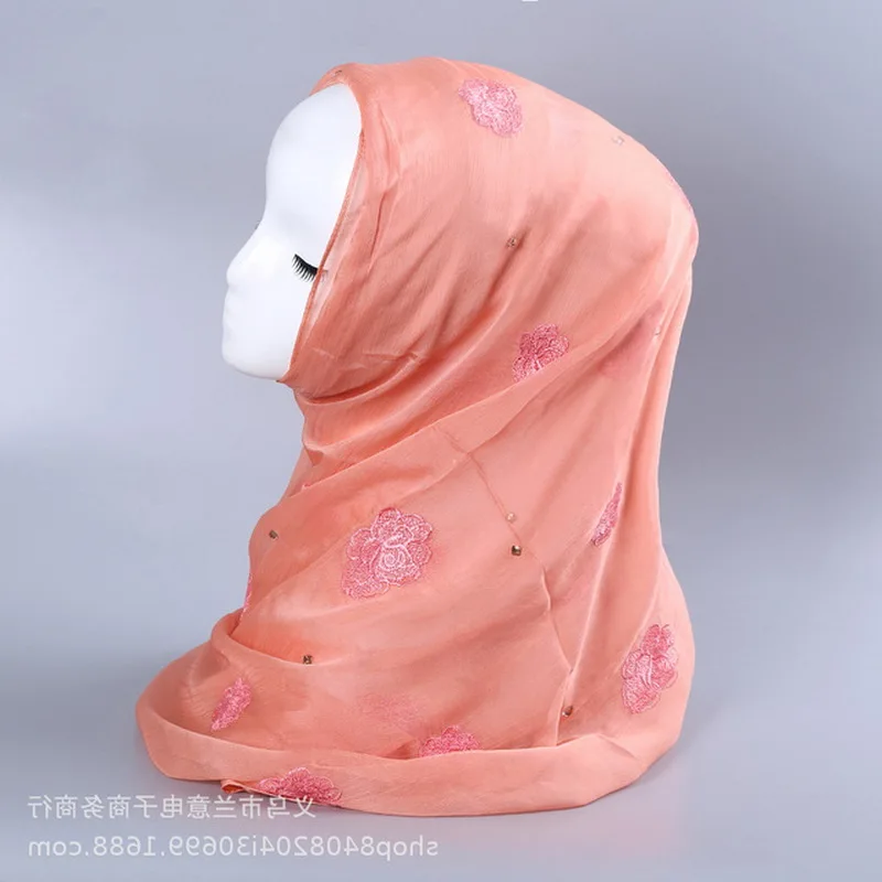 2019 повседневные хиджаб украшенные стразами народная шаль шарф повязка на голову