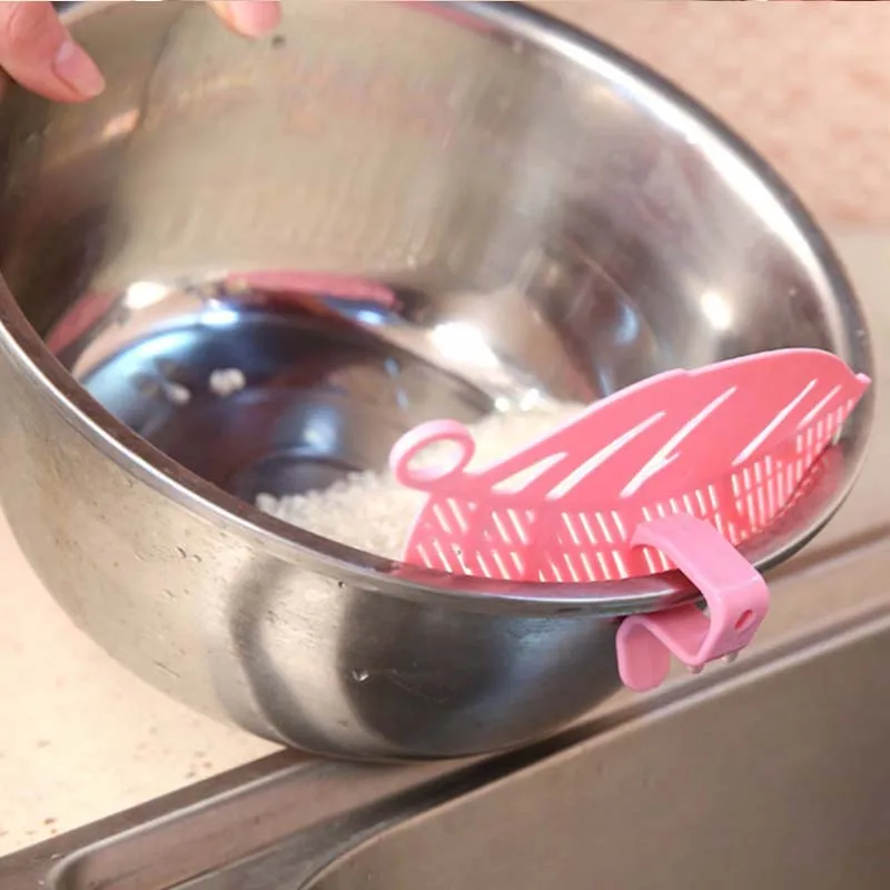 Форма листа Чистый фильтр промывка риса сито бобы горох Чистка гаджет кухонные