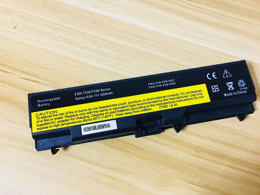 tops news battery for Lenovo ThinkPad T430 T530 W530 L430 L530 W510 W520 45N1000 45N1001 45N1107 42T4708 42T4714 42T4731 5200MAH |