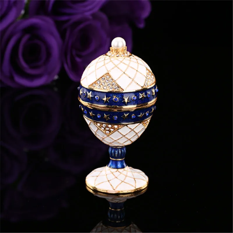 Новое поступление бело-голубого цвета qifu faberge egg