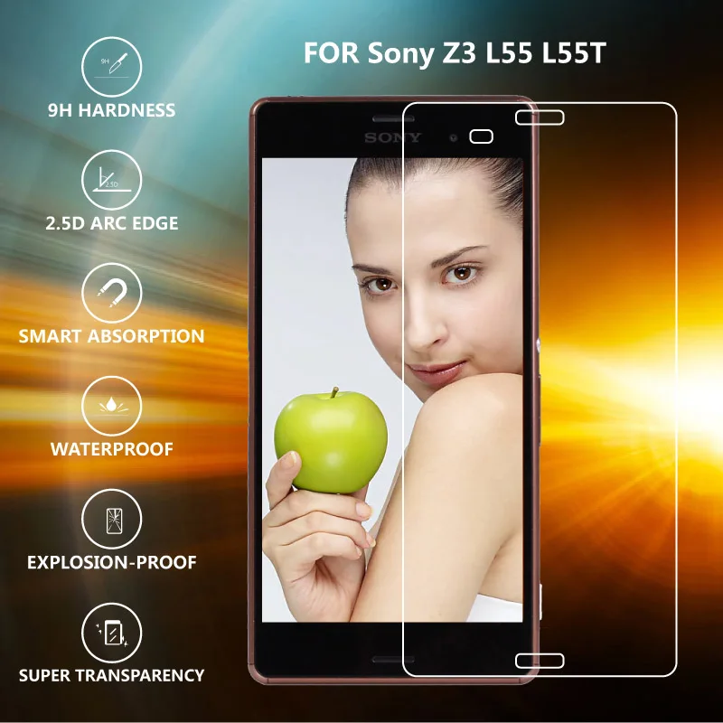 Закаленное стекло премиум-класса 9H 2.5D для Sony Xperia Z Z1 Z2 Z3 L3 Z5 XA XA2 XA1 ULTRA XZ компактная