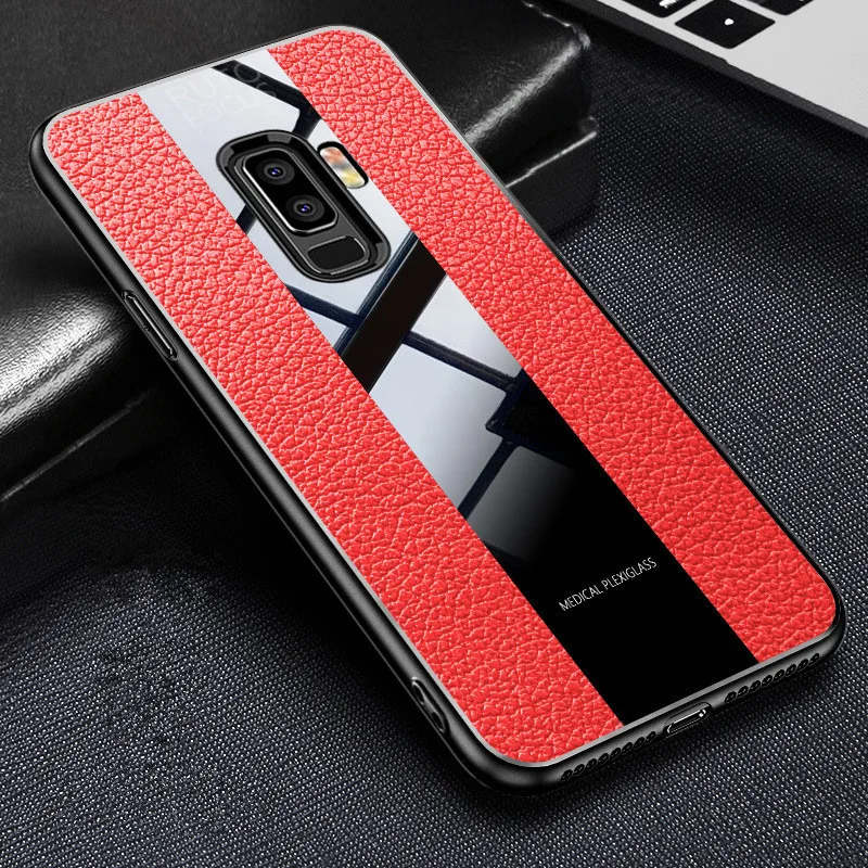 Red PDGB Прочный ТПУ чехол для Meizu Note 8 9 M6 M5 M6s M6T X8 V8 Pro M8 Lite 16X16 s 16 16 Plus кожаный чехол с узором - Цвет: Red