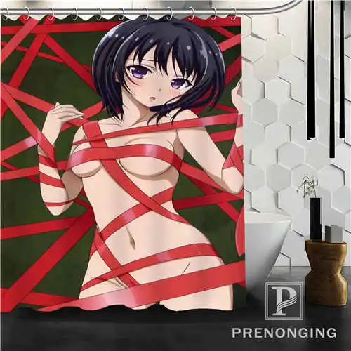 Shower curtain Индивидуальный индивидуальный душ занавеска мультфильм японское аниме девушка домашний декор купальный занавес s ткань водонепроницаемый полиэстер S171128-14 - Цвет: Shower curtain