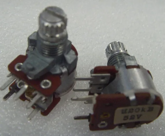 Потенциометр RV120 fever уровень звука один с переключателем B20K-10mm зубчатый Вал |