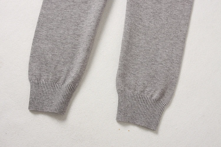 Женский трикотажный костюм ALPHALMODA Однотонный свитер с рисунком + брюки на весну