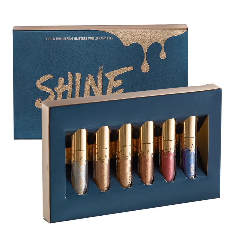 Матовые Жидкие помады BEAUTY GLAZED 6 шт. набор для макияжа Алмазный Блеск губ стойкая